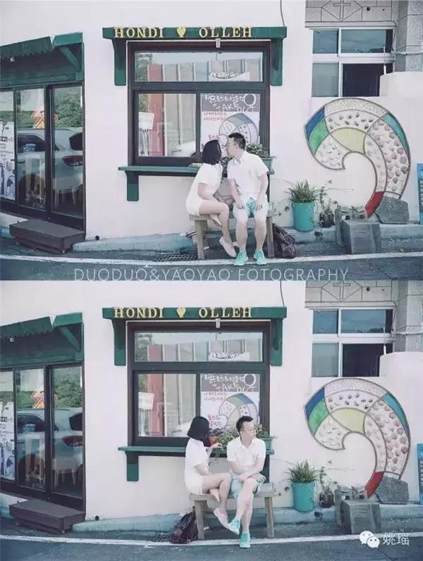 再见吧影楼风!豆瓣女神扛着相机在济州岛自拍清新婚纱照丨梦婚礼