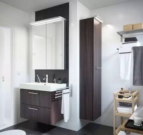 简约风装修浴室柜推荐,宜家小户型浴室柜