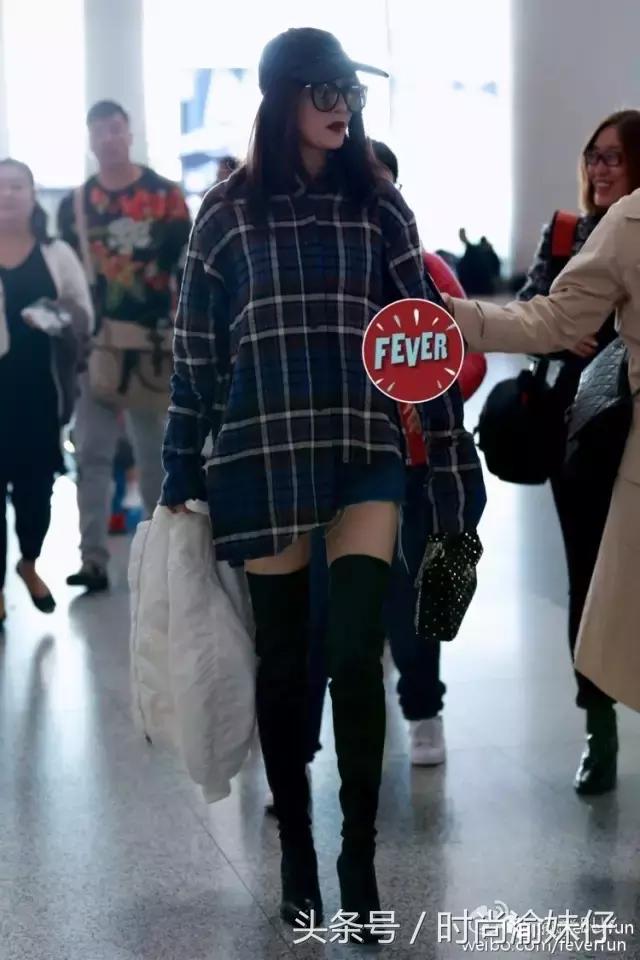 高圆圆杨幂冬季街拍look,杨幂同款回力鞋近期