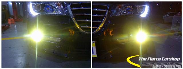 天生灯光不足唯有后天补救,长城C50升海拉五透镜、黄金眼雾灯