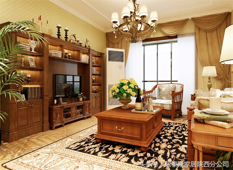 美式田园风格装修效果图厨房,轻松愉悦的田园风