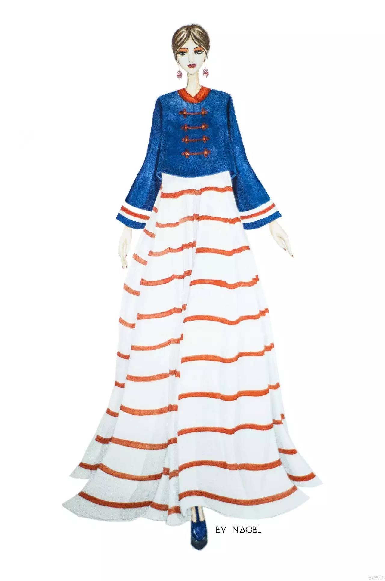 手绘简约风效果图,特别惊艳的手绘图成品