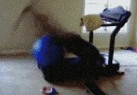 搞笑瑜伽球翻滚,瑜伽球搞笑