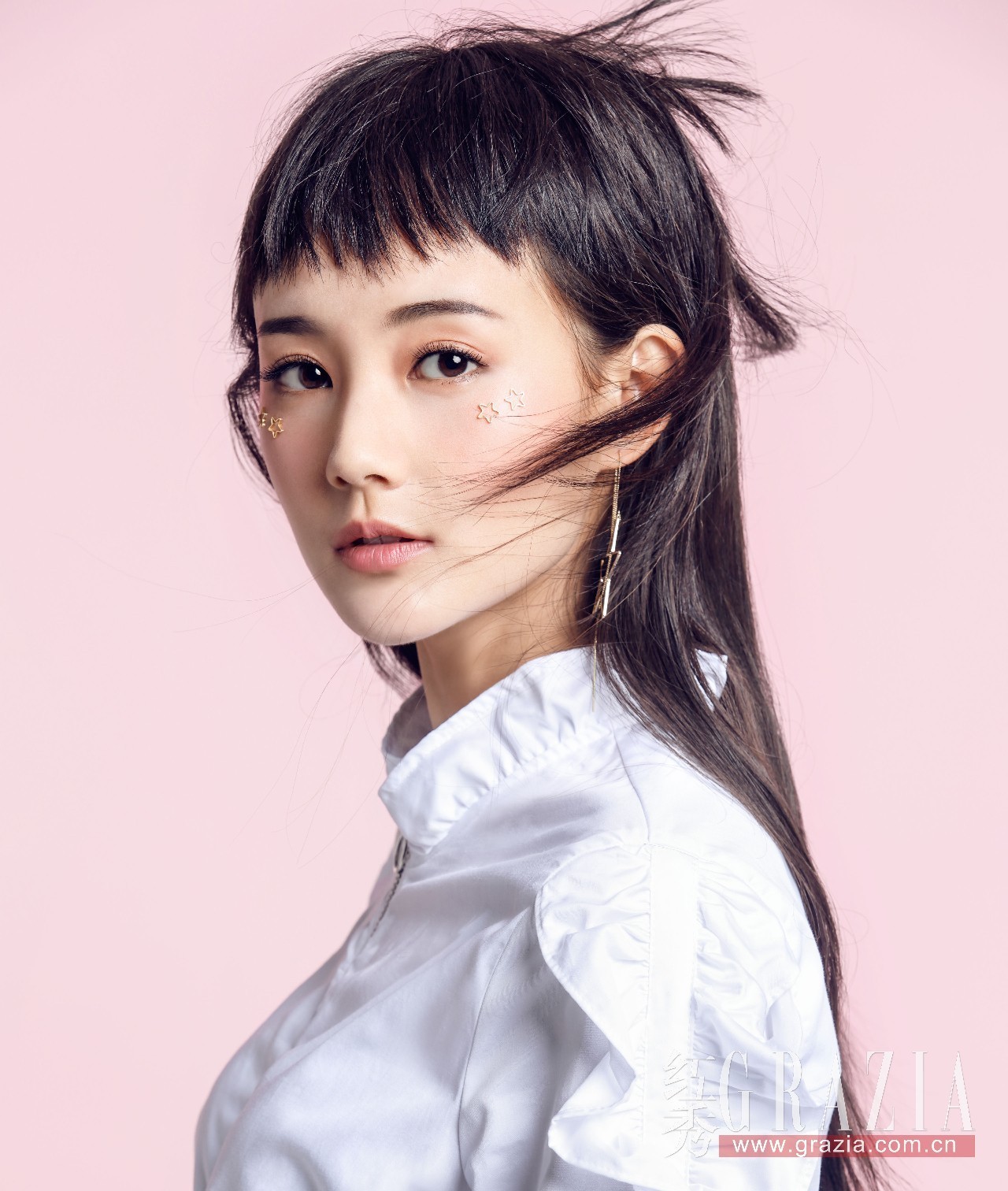 grazia最新图片,宋茜眼妆grazia