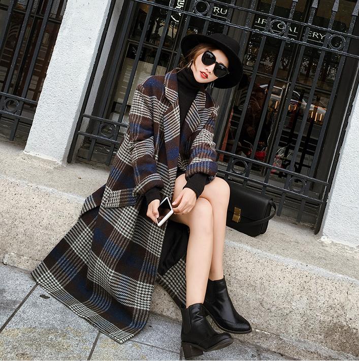 2020秋冬呢子大衣完美穿搭时尚,雾霾蓝呢子大衣秋冬搭配