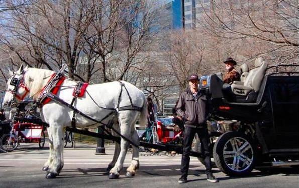 为了省油，车主把100万豪车开出了马车的感觉