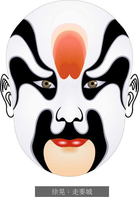 国粹脸谱重组画,国粹创意经典脸谱