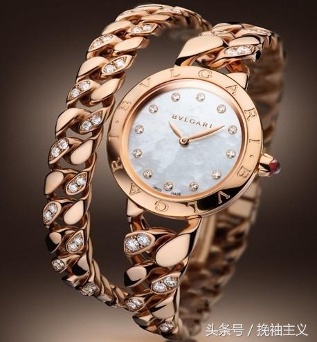 搭配腕表的奢侈手链,小表盘精致满钻轻奢手链表