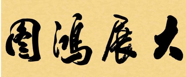 书法大展宏图欣赏,武模凯书法大展宏图