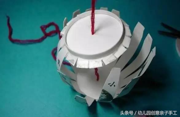 幼儿园元旦手工纸箱灯笼制作,幼儿园元旦手工主题关于灯笼制作