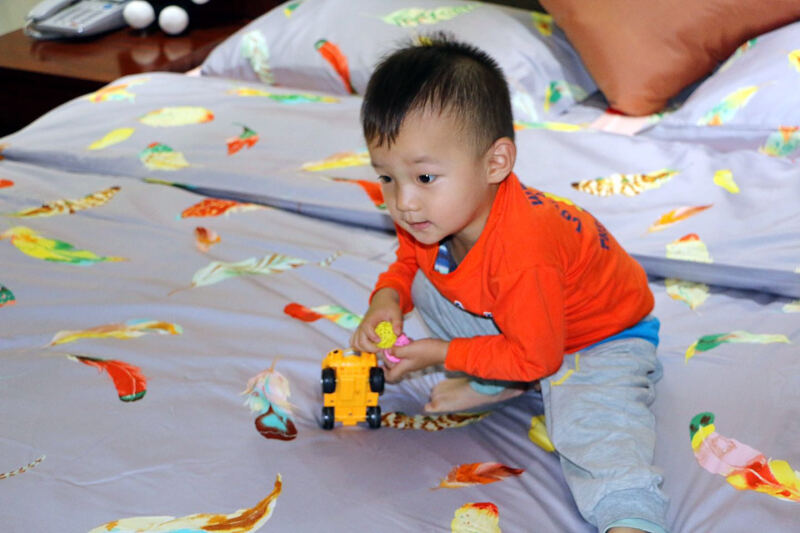 享受美好生活每一秒，梦特娇长绒棉活性印花四件套