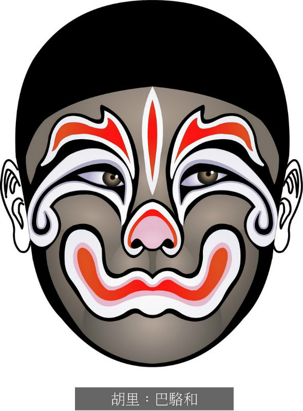 国粹脸谱重组画,国粹创意经典脸谱