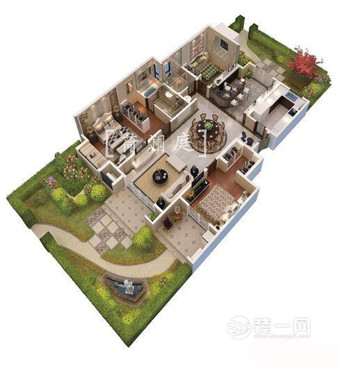 苏州荷澜庭平层,苏州荷澜庭别墅地下室装修