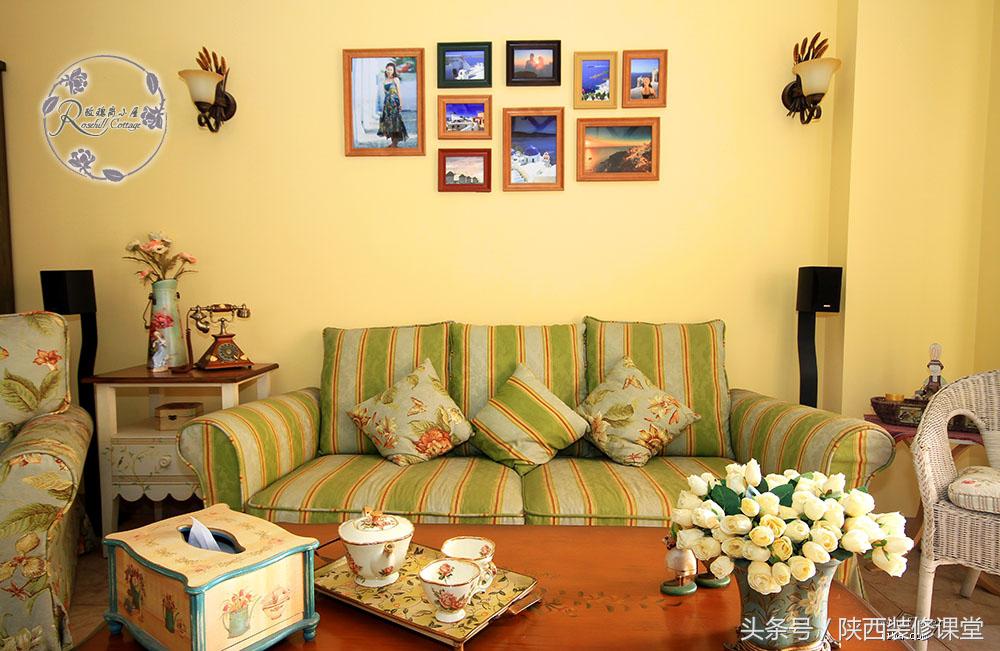 美式简约风硬装软装19万,10万硬装小户型复古风