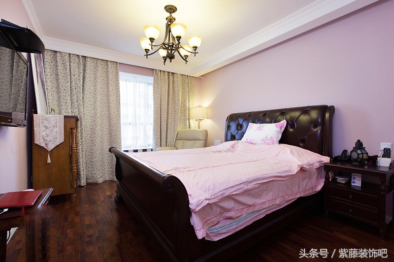 紫藤装饰_美式客厅装修效果图