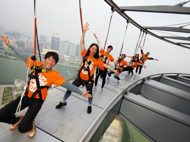 澳门旅游塔蹦极吃东西 (澳门旅游塔笨猪跳)