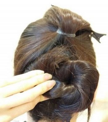 好看的韩式盘发发型图解,好看的韩式发型图片