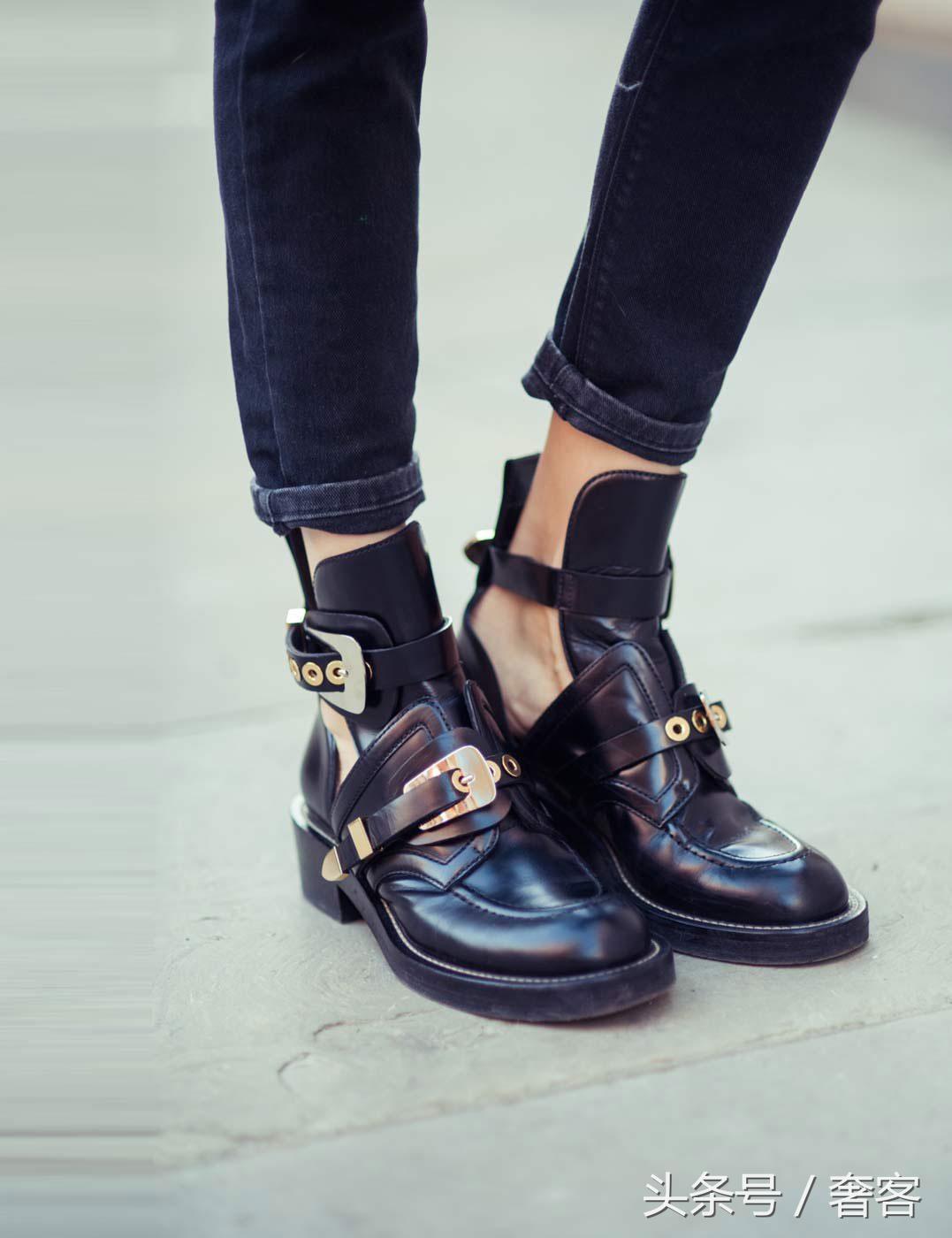 这个冬天必备短靴,冬时尚气质粗跟新款舒适圆头短靴