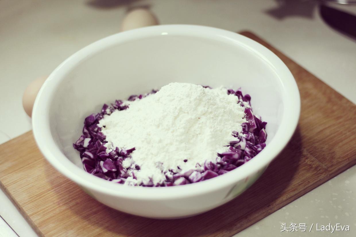 凉拌紫甘蓝清脆爽口健康低脂,紫甘蓝最好吃低脂高蛋白食物