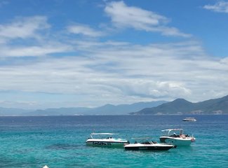 越南芽庄美丽的夜晚,越南芽庄的海上真美