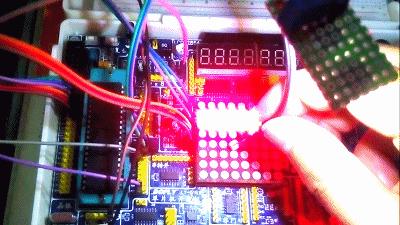 自己做的简单点阵书写屏