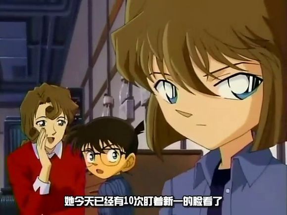 柯南灰原哀超帅瞬间,名侦探柯南灰原哀腹黑