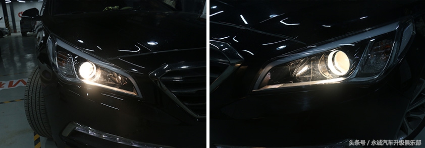 索九顶配led大灯,索九定制大灯