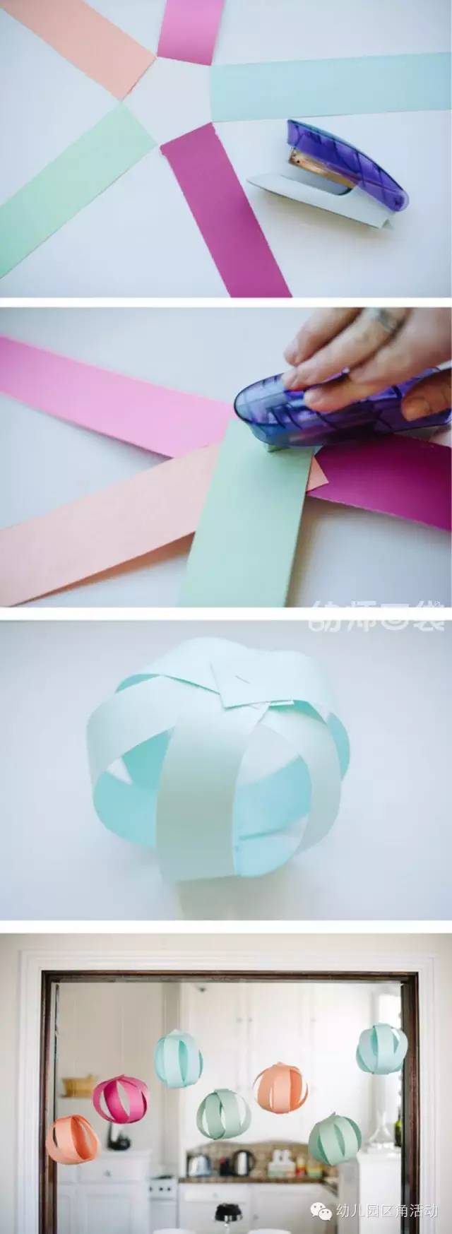 灯笼装饰幼儿园简单漂亮,幼儿园新年手工吊饰环创走廊灯笼