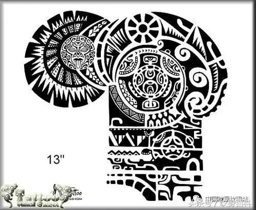 玛雅图腾纹身,纹身玛雅图腾男手臂