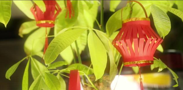 用小彩纸做灯笼最简单的方法新手,用15厘米的纸做灯笼教程