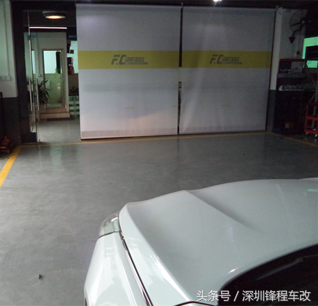 回家一趟车灯不够用，返深后立马到店升级原装Q5透镜，效果逆天