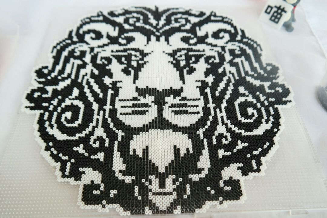 黏土招财猫装饰画,龙猫撑高级灰创意画