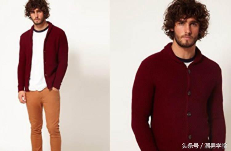 慵懒开衫毛衣搭配男人,时尚型男毛衣搭配