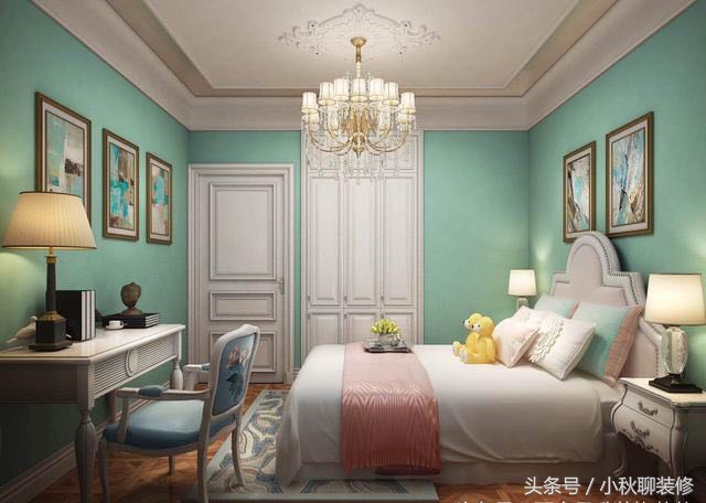 西安首创漫香郡装修效果图,100平米三室两厅复古装修