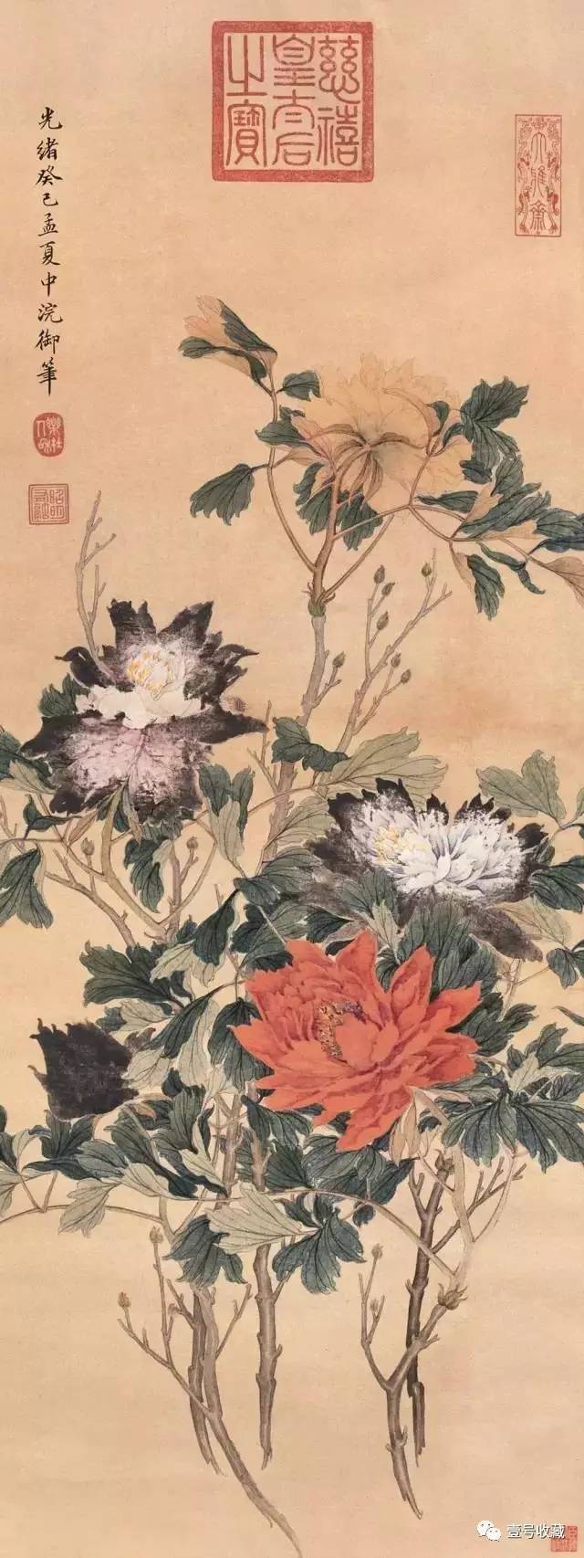 慈禧太后传世书画作品赏析，或为代笔！