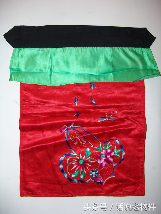 老绣品四幅,老绣品灯帘图片欣赏