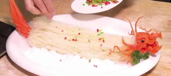 天津非遗津沽龙须面,津沽雪花龙须面