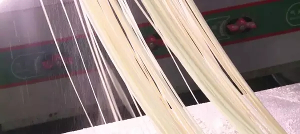 天津非遗津沽龙须面,津沽雪花龙须面