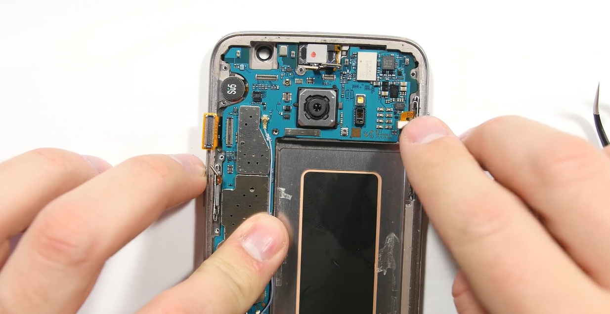 三星s7edge拆机修电源键,三星s7edge拆机视频