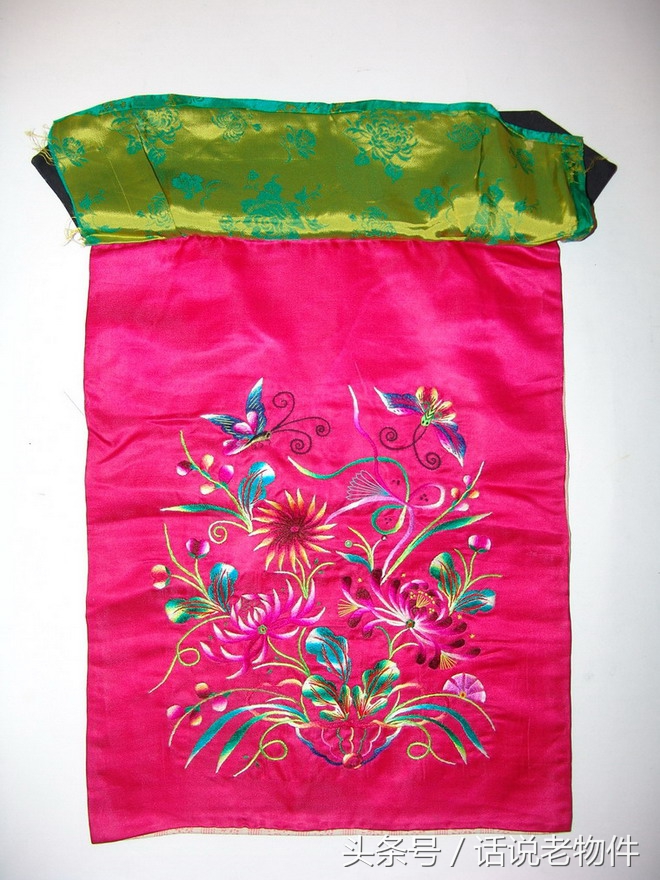 老绣品四幅,老绣品灯帘图片欣赏