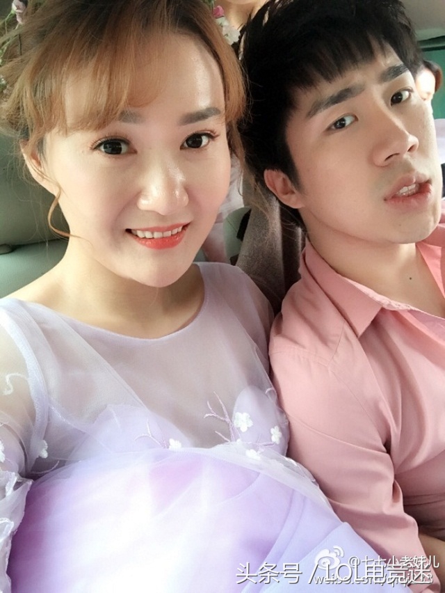 骚男七七婚纱照,骚男七七合影