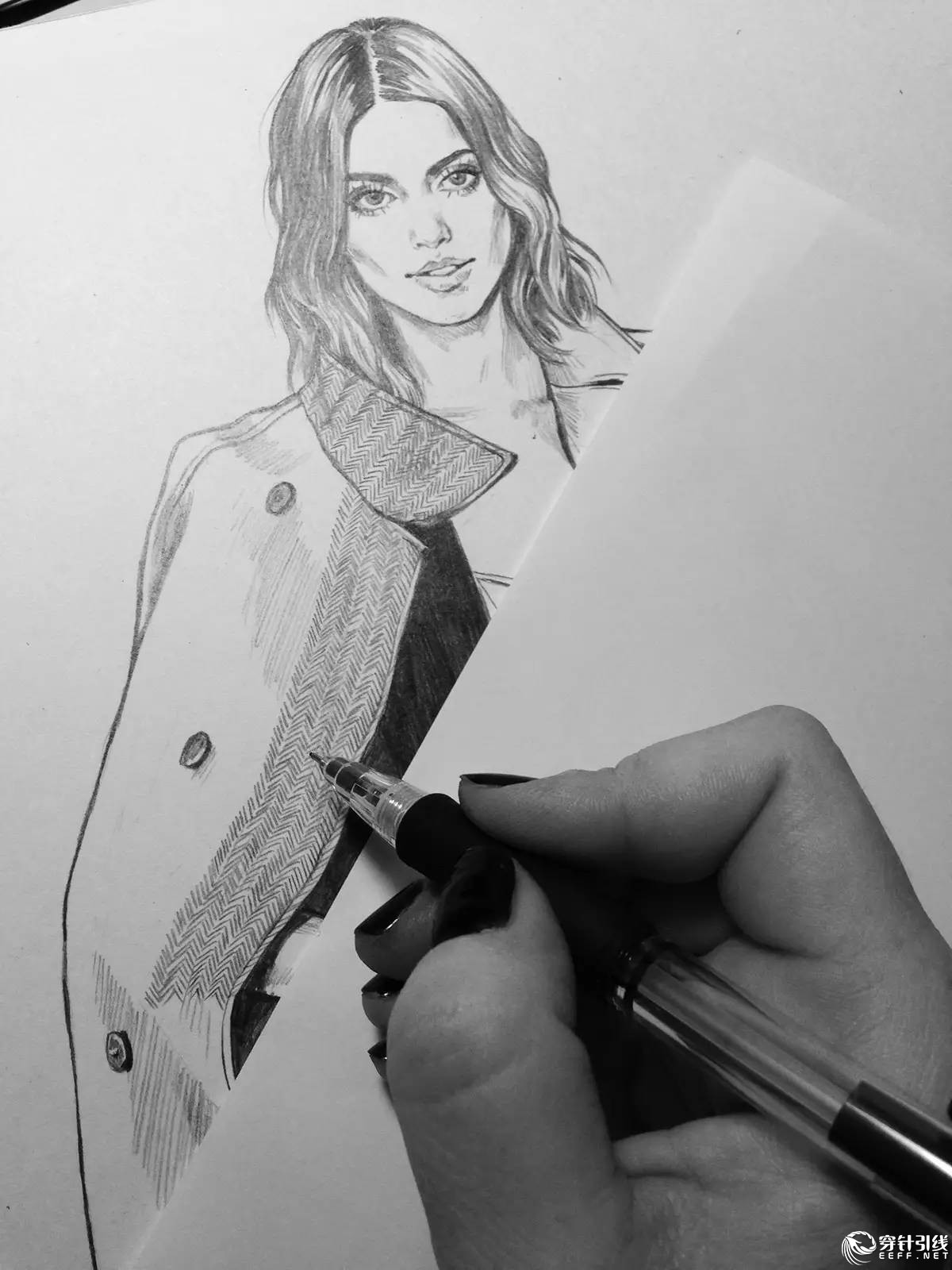 服装设计手绘时装,手绘时尚潮流服装