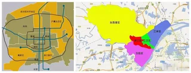 武汉市硚口区对比青山区,武汉市硚口区和江岸区