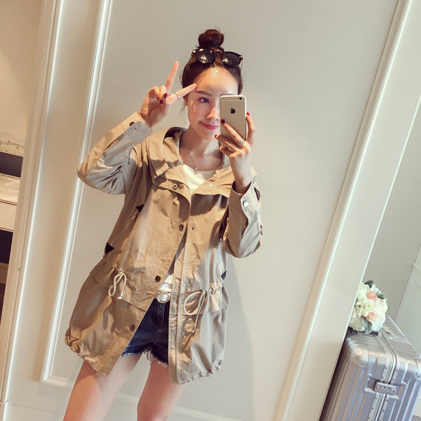 休闲户外风衣外套男,中年风衣外套休闲女