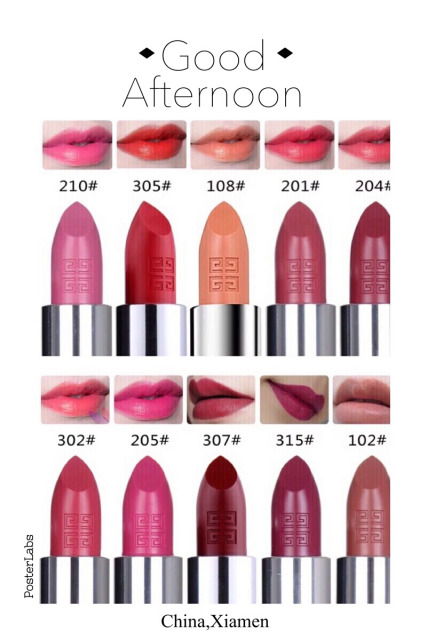 纪梵希高定香榭粉丝绒唇膏18试色,纪梵希小羊皮口红试色大全集