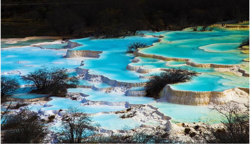 黄龙漂亮吗,惊艳世界的黄龙美景