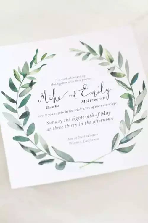 分享你们的婚礼请柬,简单一点的婚礼请柬文字