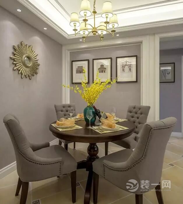 福州博仕后悦府127平美式3室1厅装修案例展示