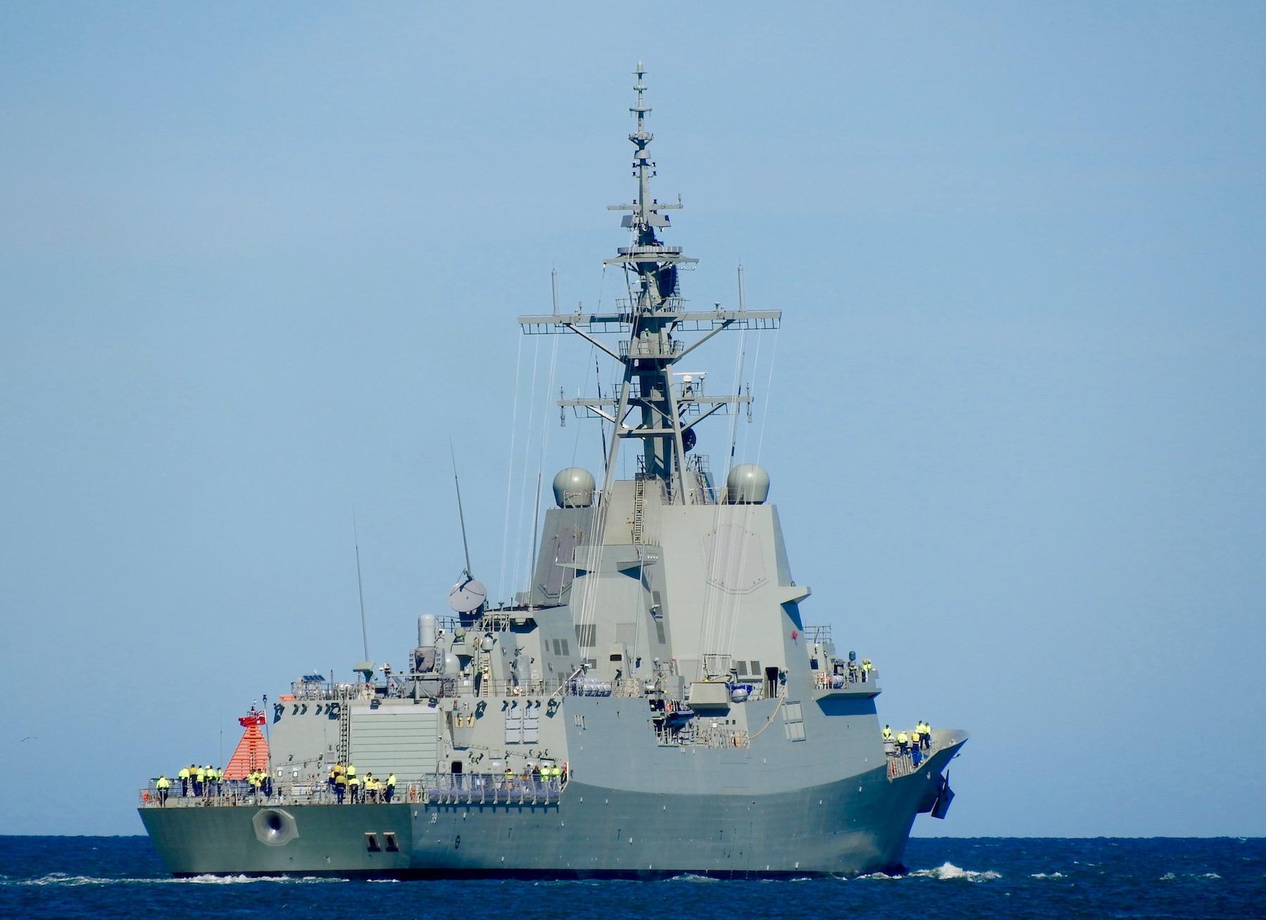 神盾舰与中华神盾舰,澳洲宙斯盾驱逐舰