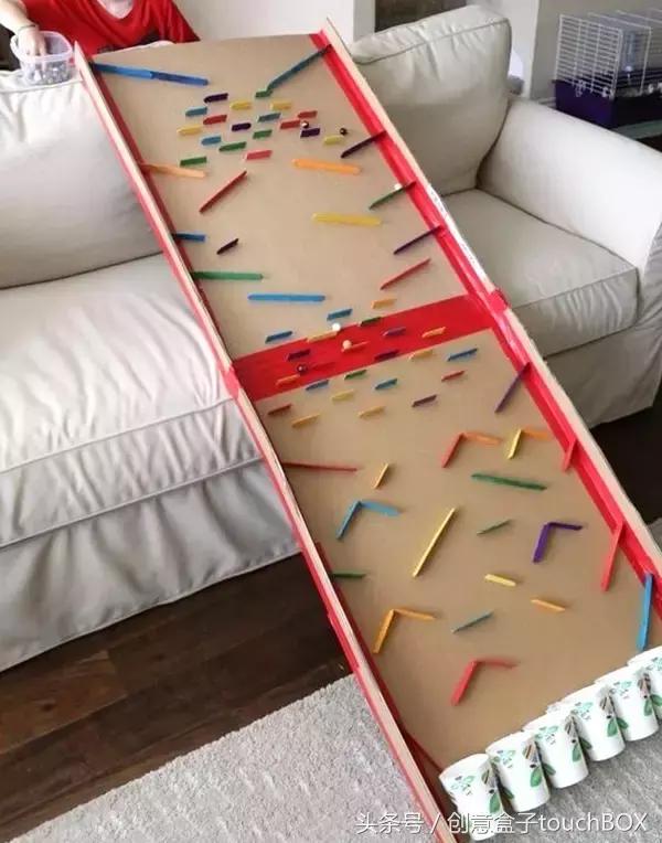 户外纸箱玩具自制多种玩法,疫情期间纸箱玩法